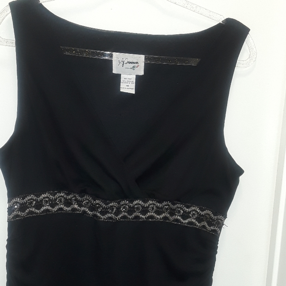 D.J Summer black dress .size 16